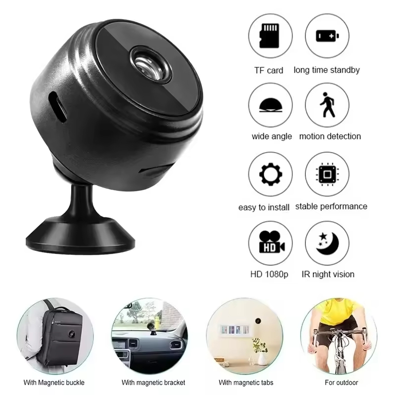Home Security Bell - Mini Cámara de Seguridad WiFi HD