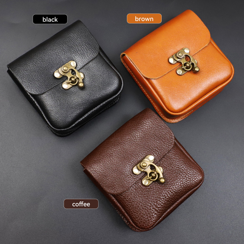 Home Security Key - Bolsa de Cintura Pequeña de Cuero