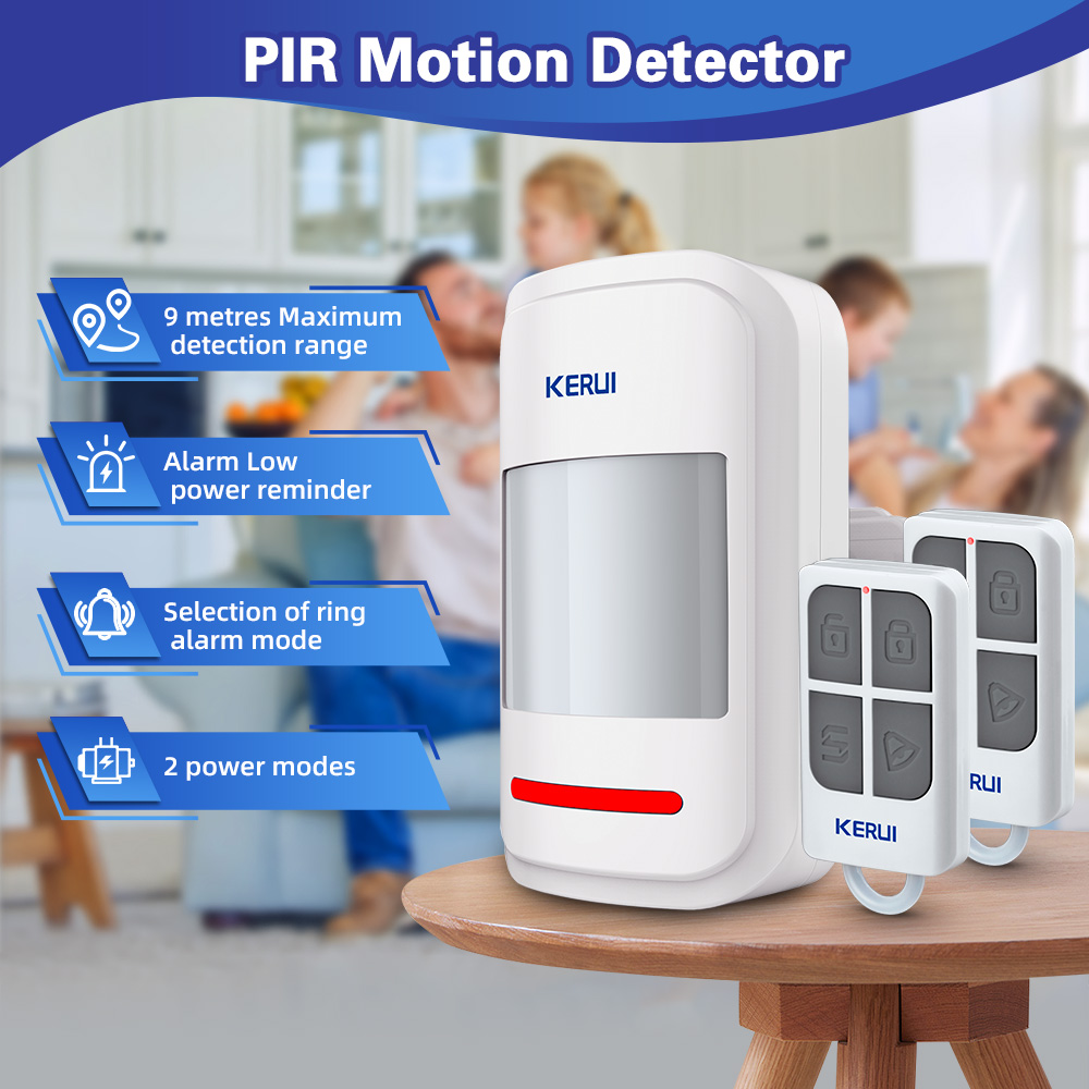 Pet Immune Pir Sensor - KERUI-alarma/timbre con Sensor de movimiento infrarrojo,