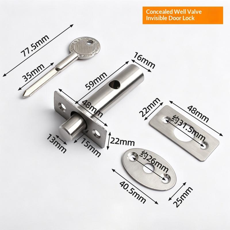 Home Security Key - Cerradura de Puerta Oculta Antirrobo de