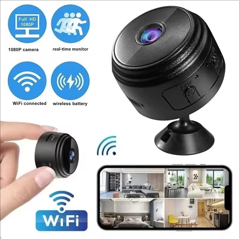 Home Security Wireless Camera - Mini Cámaras A9 1080P WiFi, Cámaras