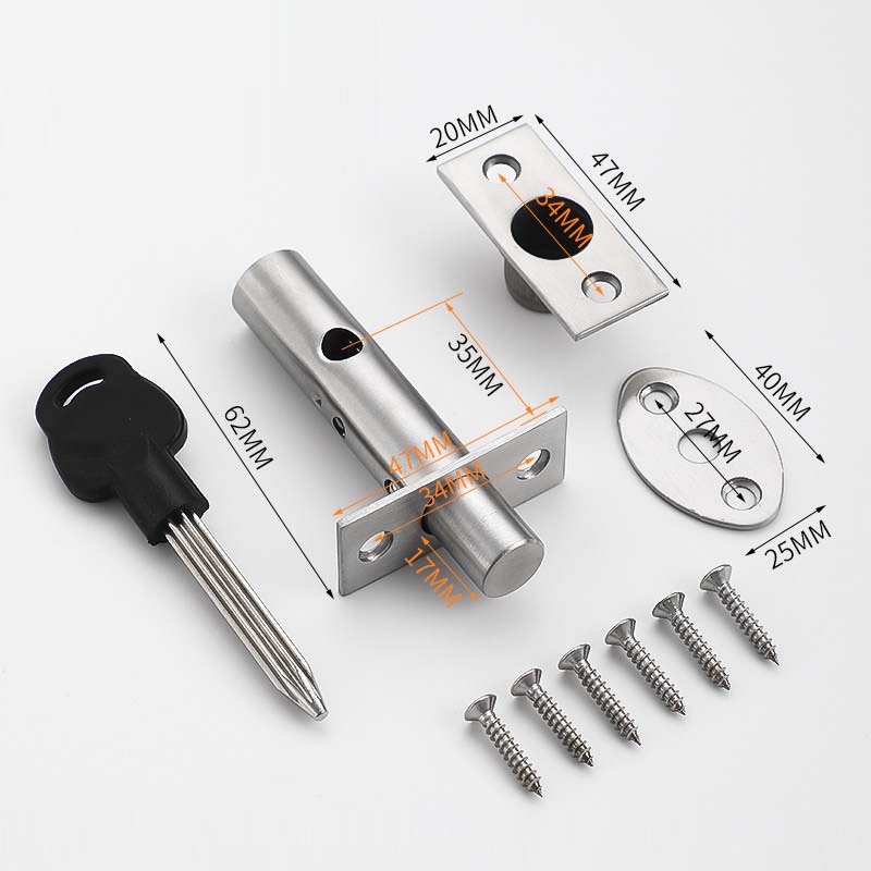 Home Security Youtube - Cerradura de tubo oculta de acero