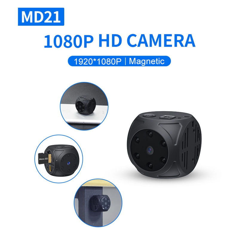 Home Security Indoor Cameras - Mini Cámara HD 1080p Portátil, Pequeña