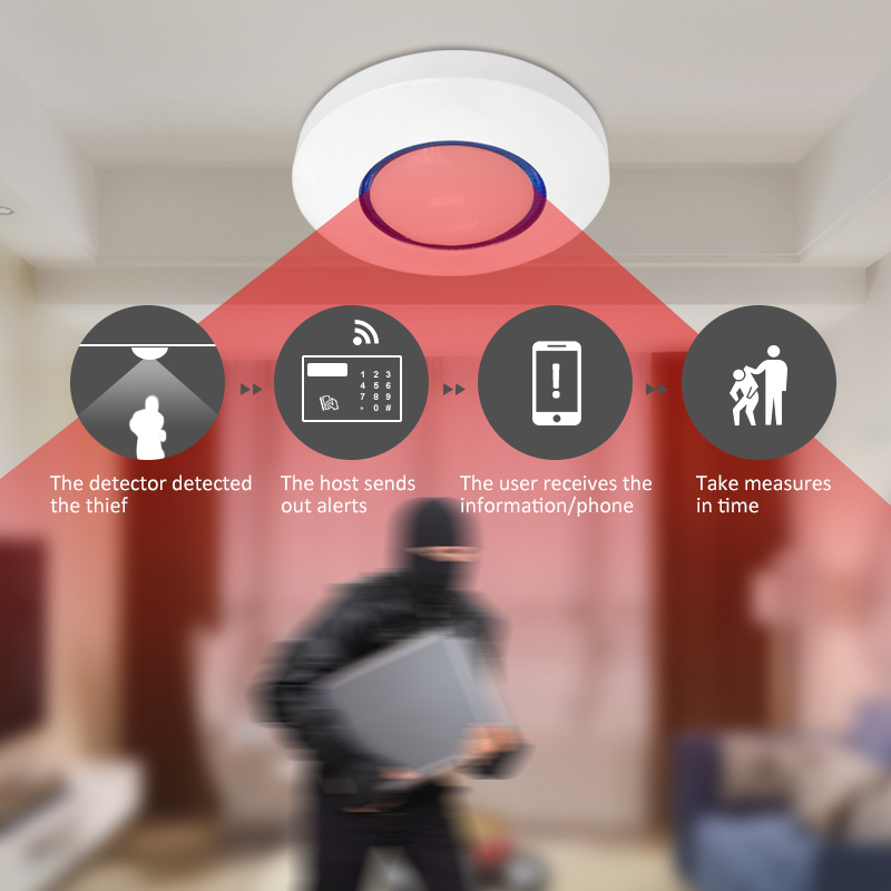 Pet Immune Pir Sensor - Sensor de Movimiento PIR Inalámbrico para