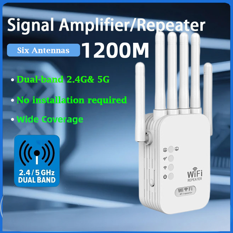 Home Security Wireless - Repetidor WiFi Inalámbrico KATORD de 1200Mbps,