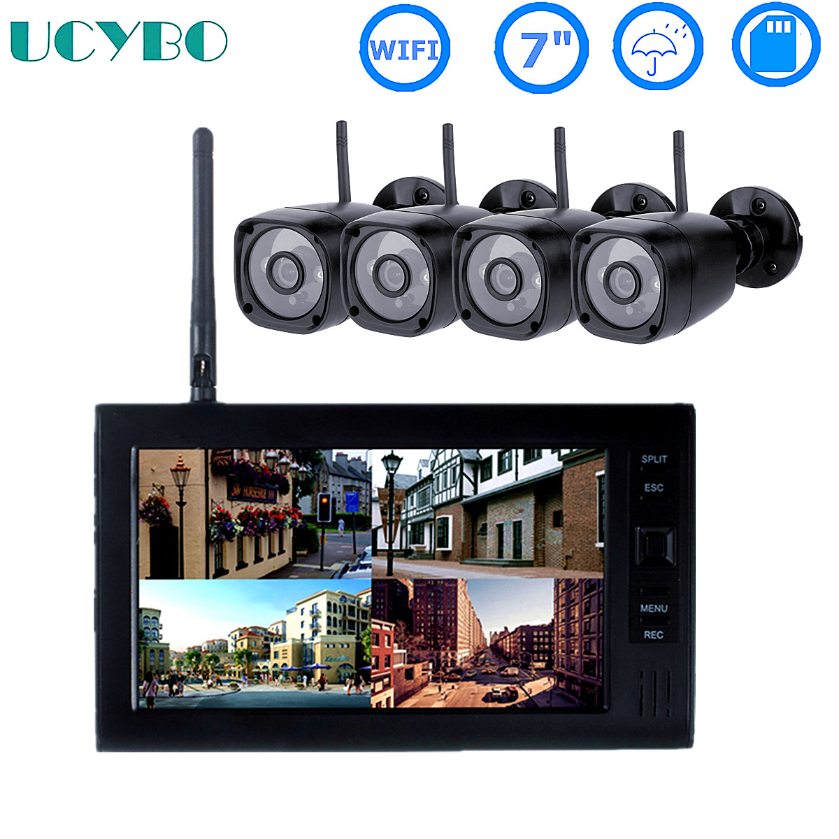 Home Security Camera System - Sistema de seguridad cctv lcd de