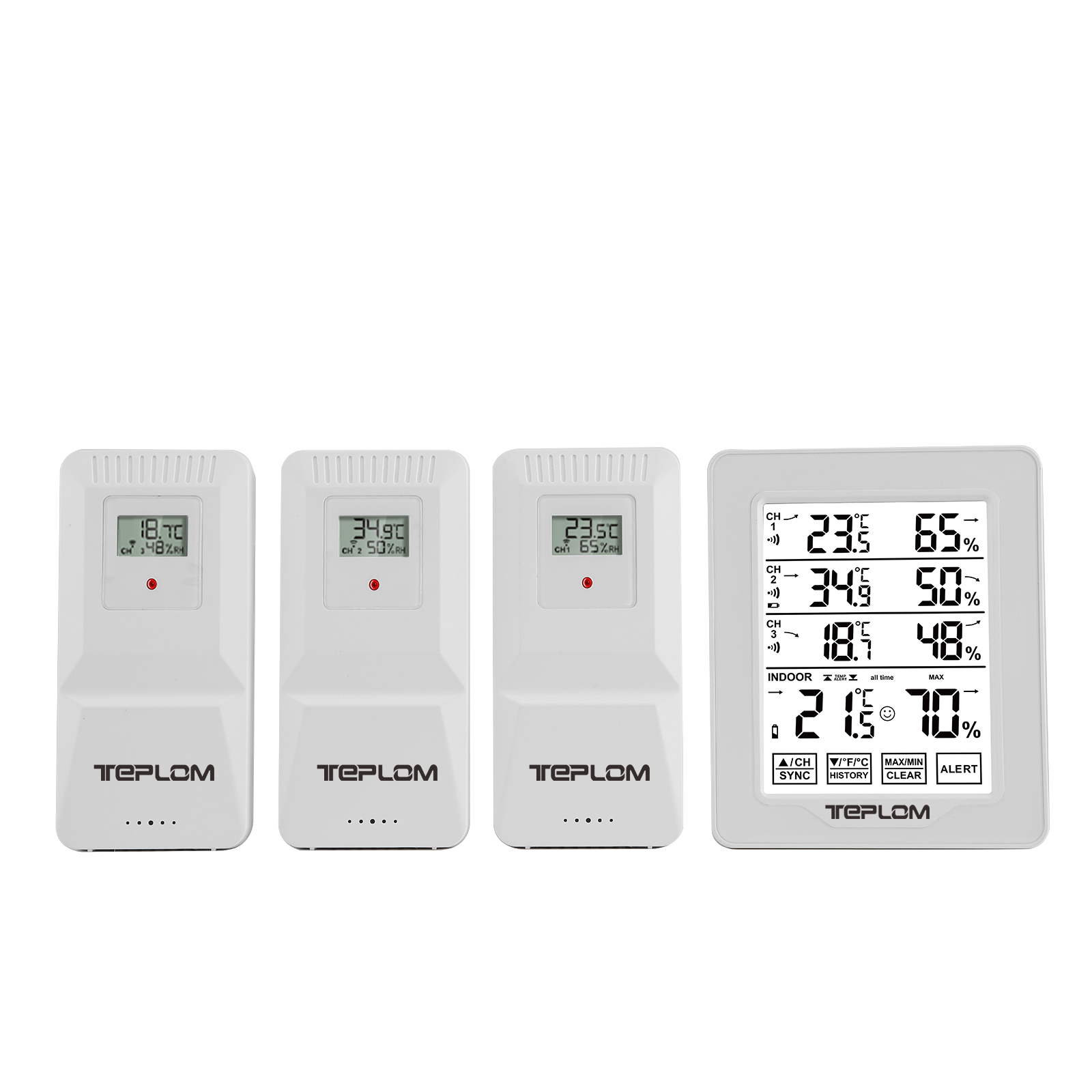 Home Security Wireless - Termómetro Higrómetro Digital Inalámbrico 3 en