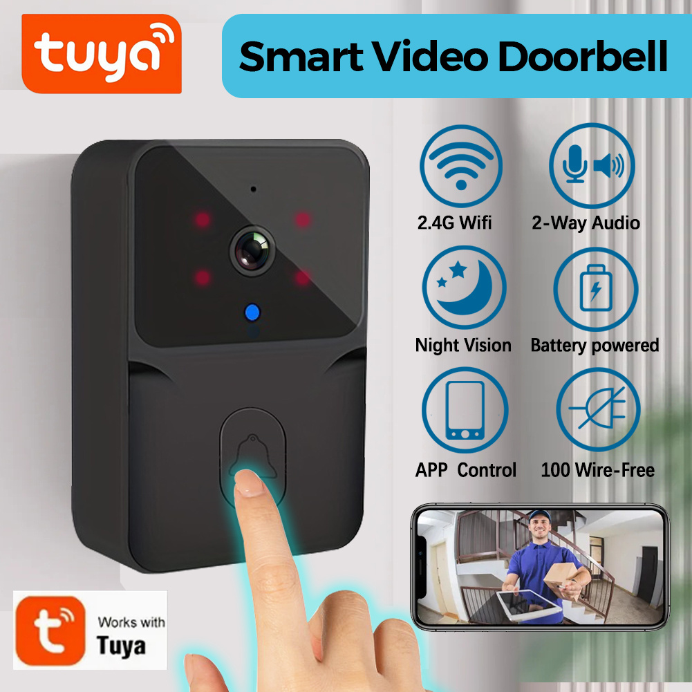 Home Security Bell - Videoportero Inteligente Inalámbrico Tuya, Cámara de