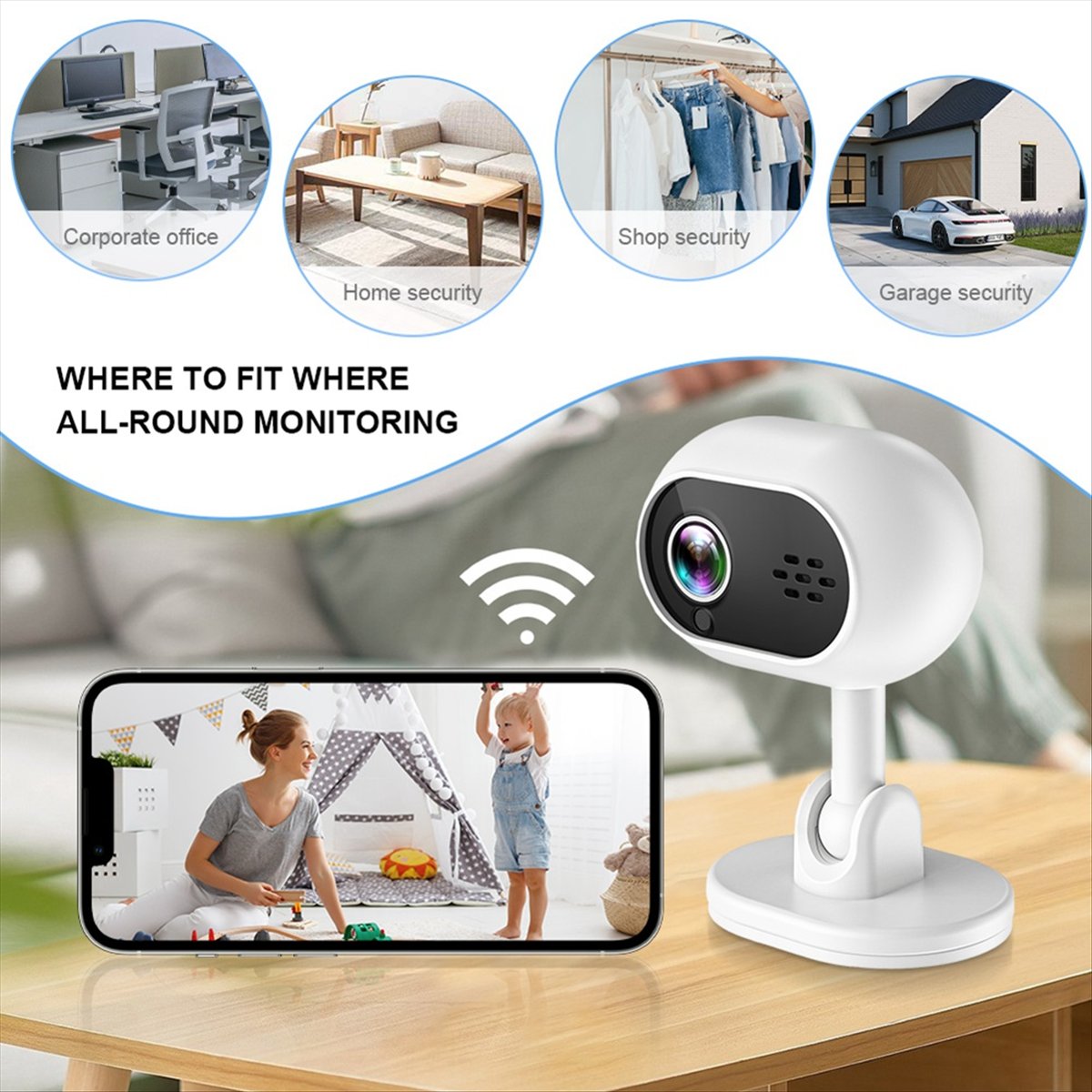 Mini Cámara IP Inteligente Wif - Home Security Indoor Cameras reseña y precio