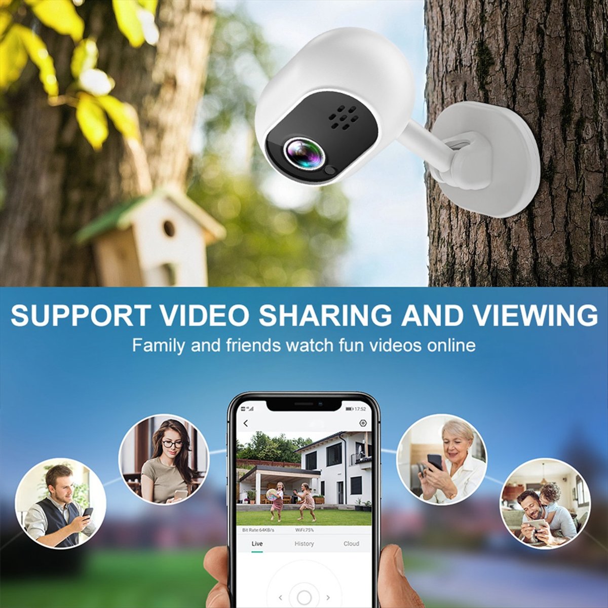 Mini Cámara IP Inteligente Wif - Home Security Indoor Cameras reseña y precio