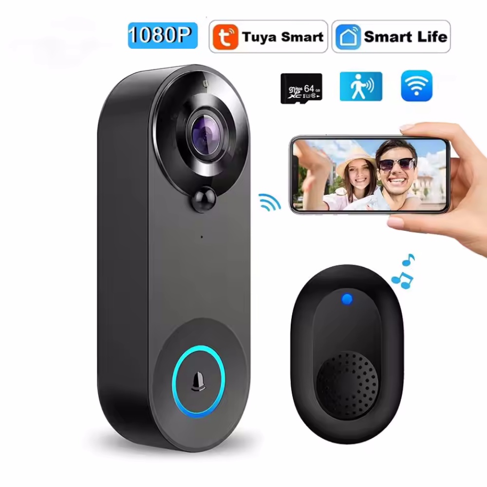 Tuya 1080P timbre inalámbrico  - Home Security Bell reseña y precio