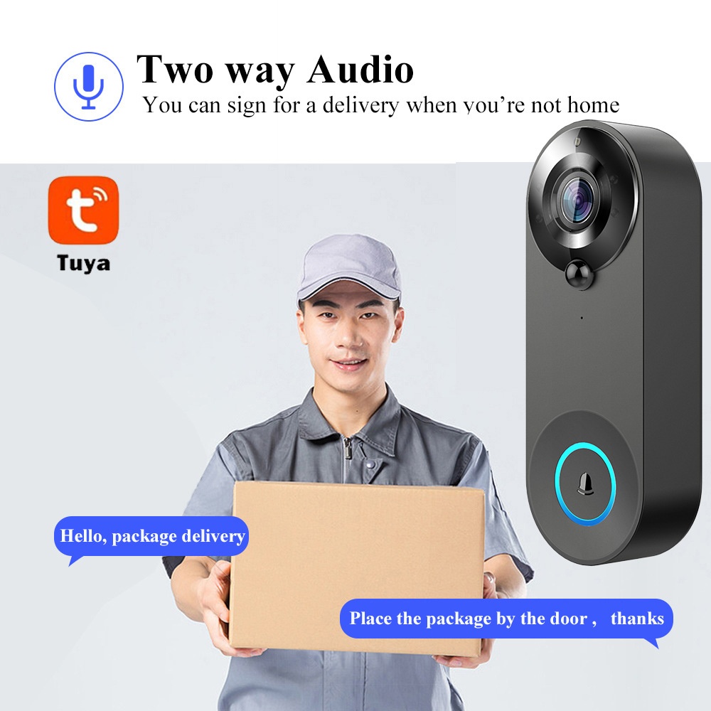 Tuya 1080P timbre inalámbrico  - Home Security Bell reseña y precio