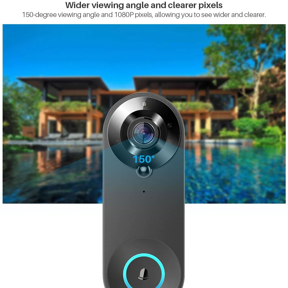 Tuya 1080P timbre inalámbrico  - Home Security Bell reseña y precio