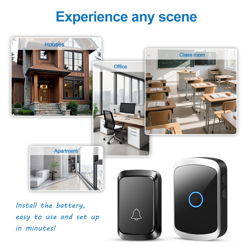 Timbre inalámbrico inteligente - Home Security Bell reseña y precio