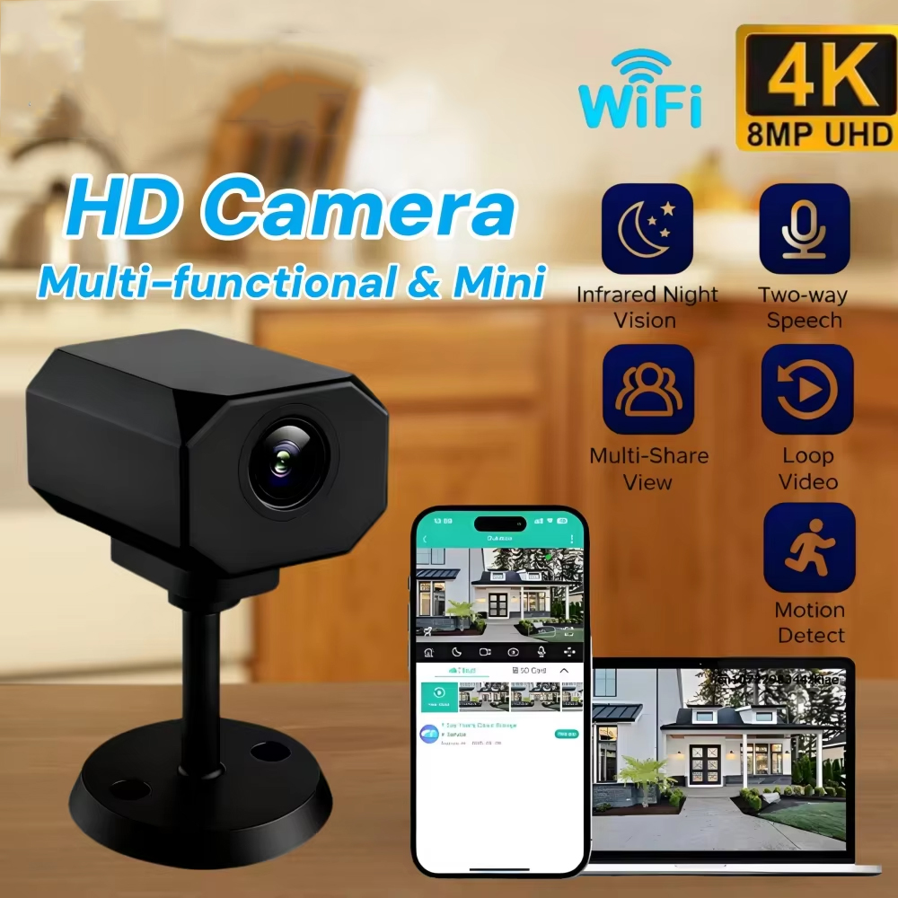 Cámara de seguridad WiFi 4K HD - Home Security Indoor Cameras reseña y precio