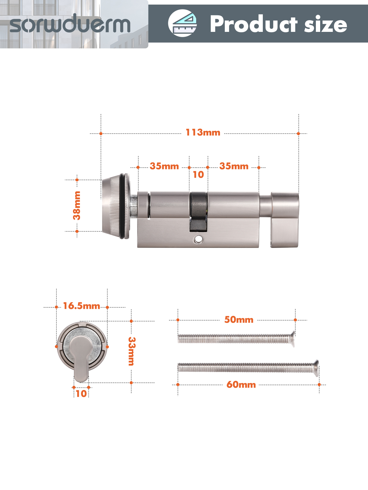 Cerradura de Puerta Interior d - Home Security Key reseña y precio