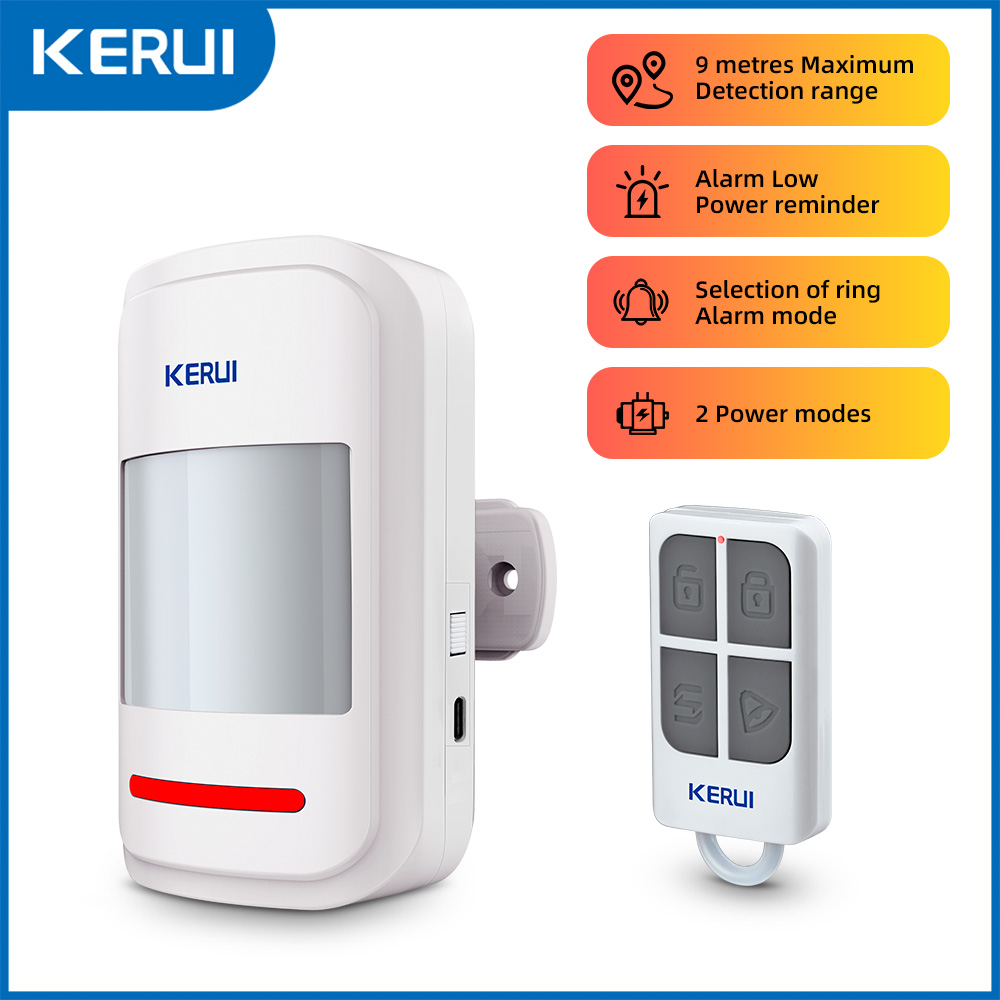 KERUI-alarma/timbre con Sensor - Pet Immune Pir Sensor reseña y precio
