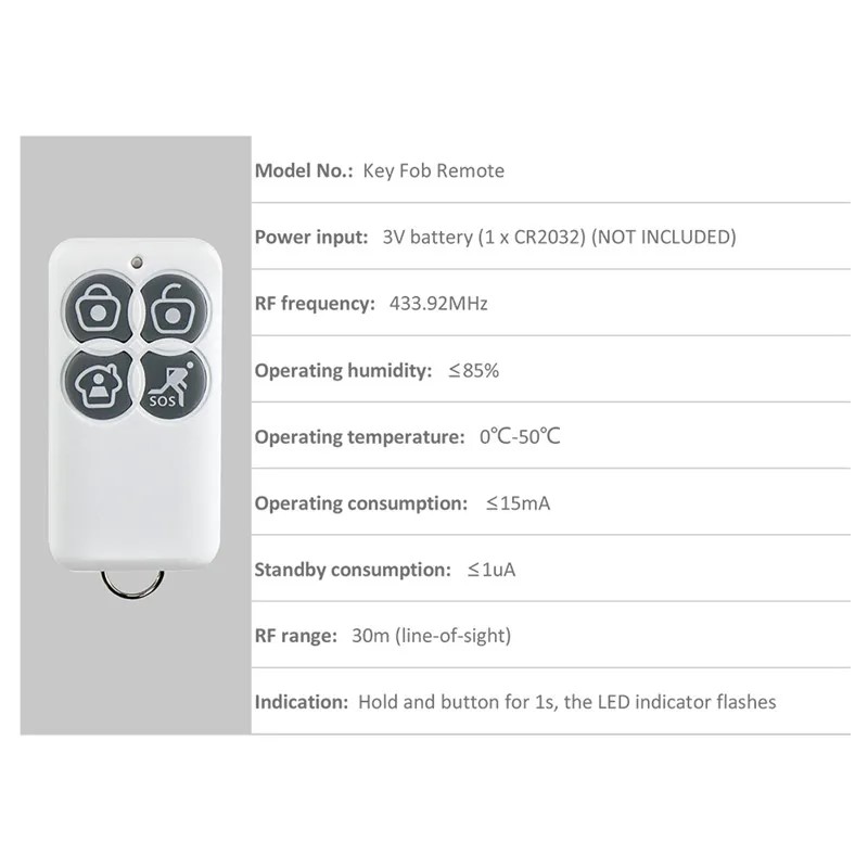 Control remoto original Broadl - Home Security Key Fob reseña y precio