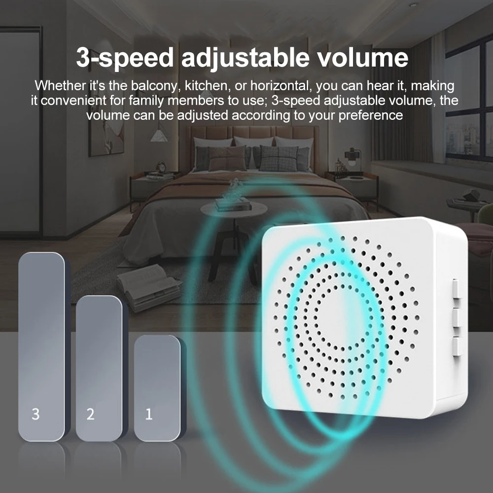 Timbre inalámbrico USB intelig - Home Security Bell reseña y precio