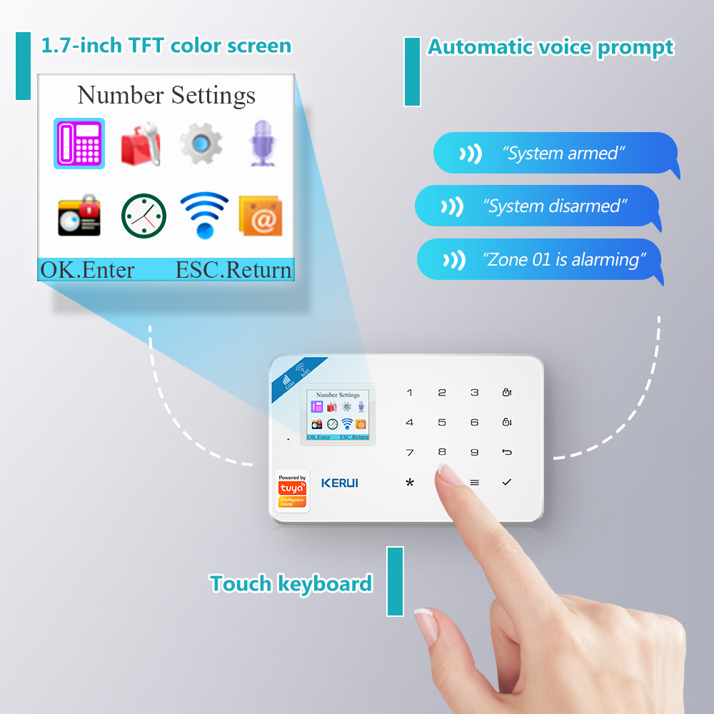 KERUI-sistema de alarma W181,  - Home Security Camera System reseña y precio
