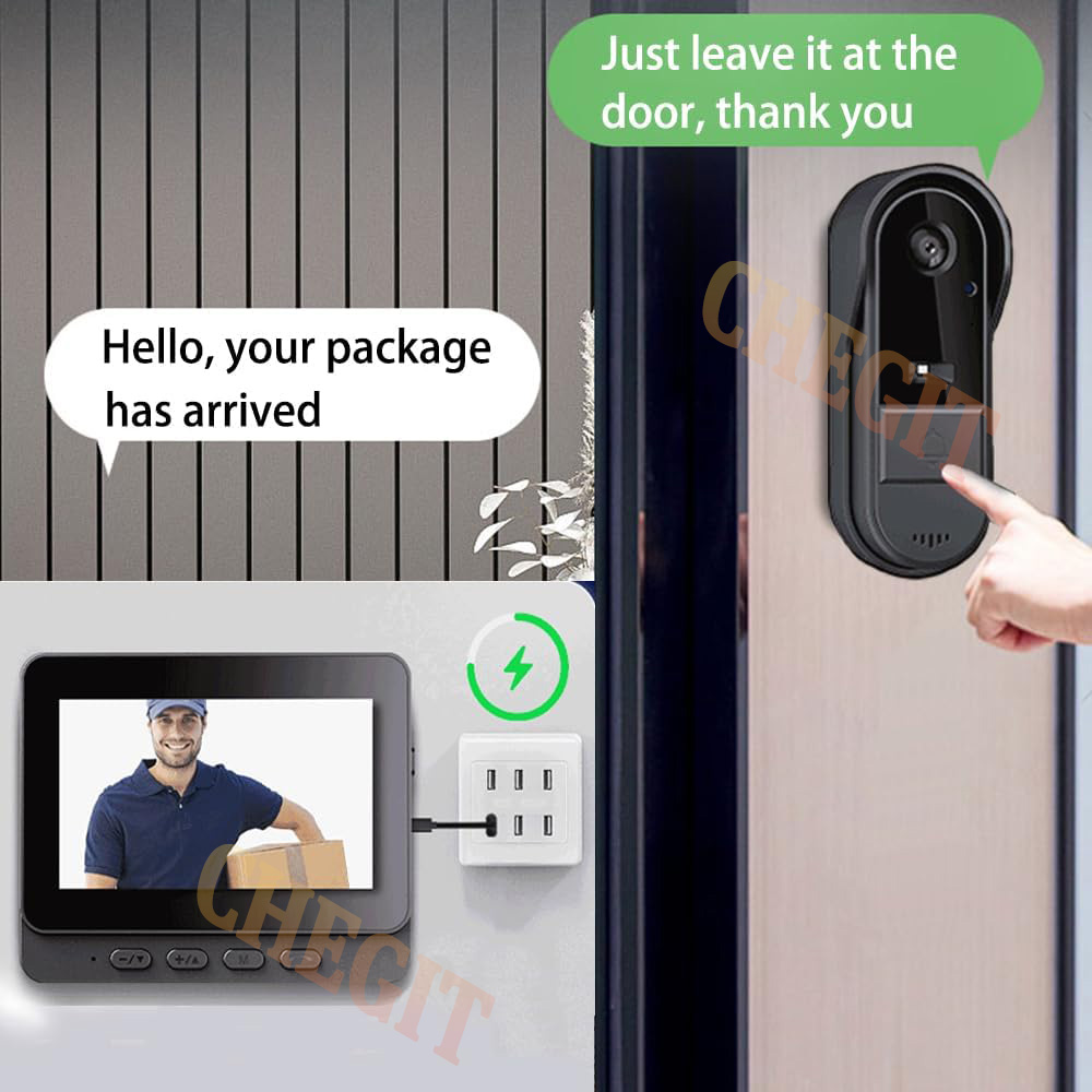 Timbre inalámbrico Wifi con cá - Home Security Bell reseña y precio