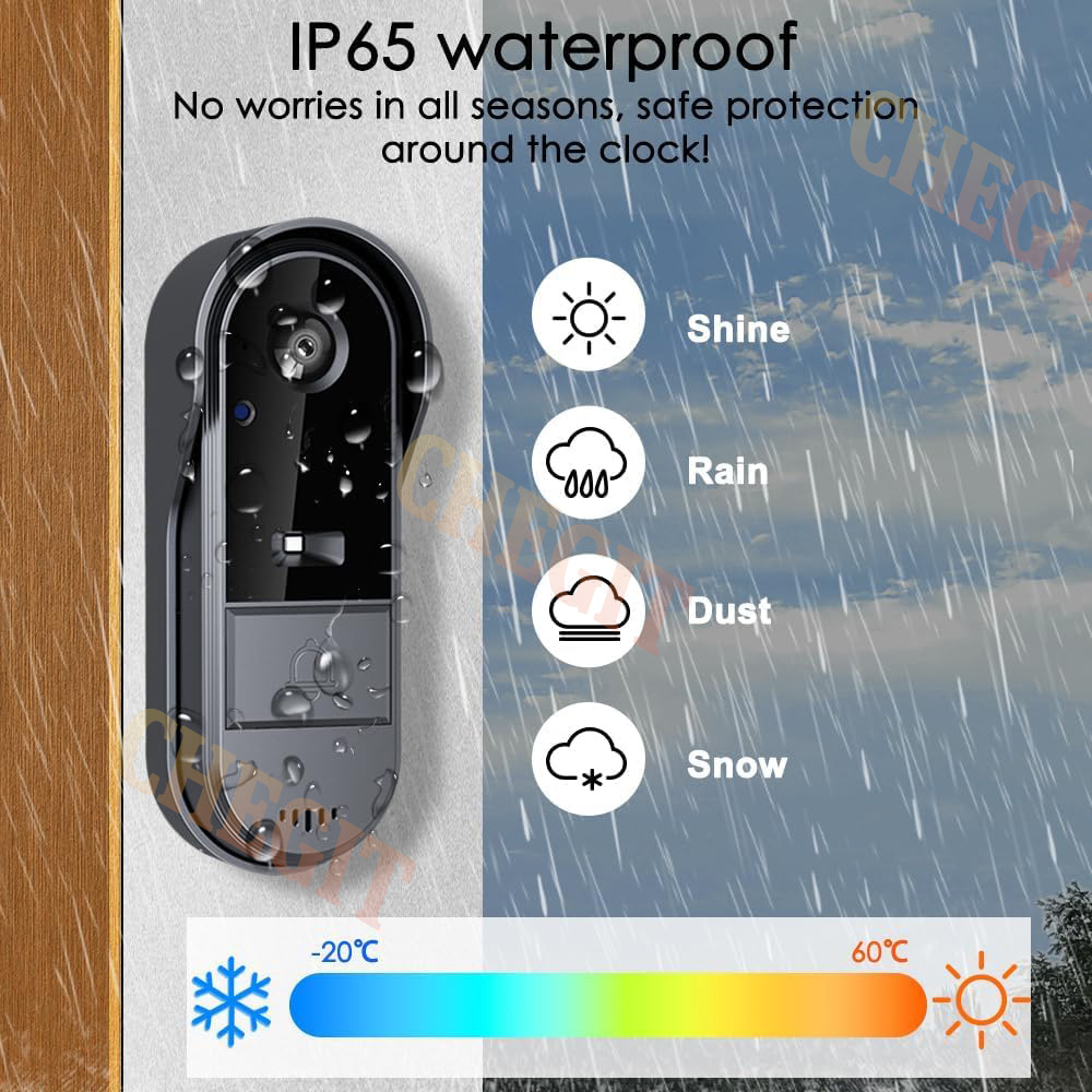 Timbre inalámbrico Wifi con cá - Home Security Bell reseña y precio