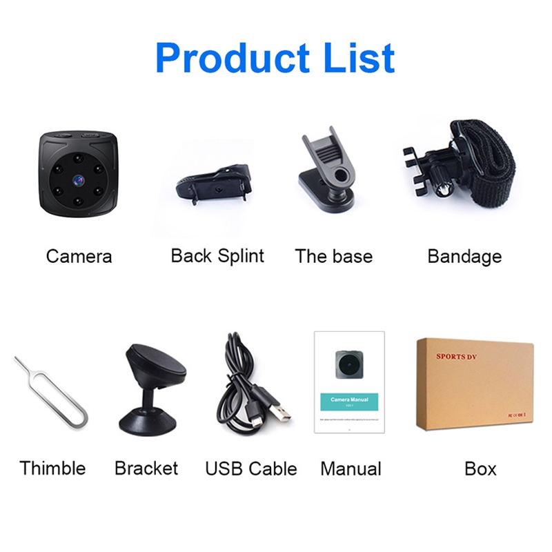 Mini Cámara HD 1080p Portátil, - Home Security Indoor Cameras reseña y precio