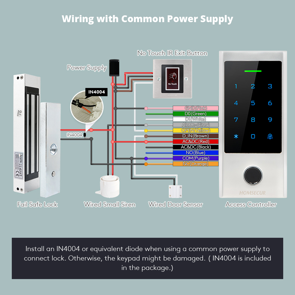 Controlador de acceso a puerta - Home Security Key Fob reseña y precio