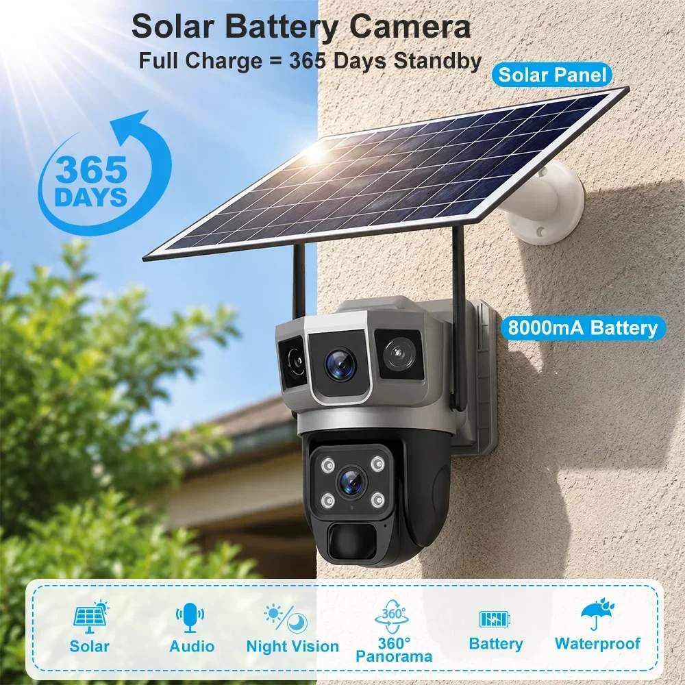 Cámara V380 4K con 3 Pantallas - Home Security Installation reseña y precio