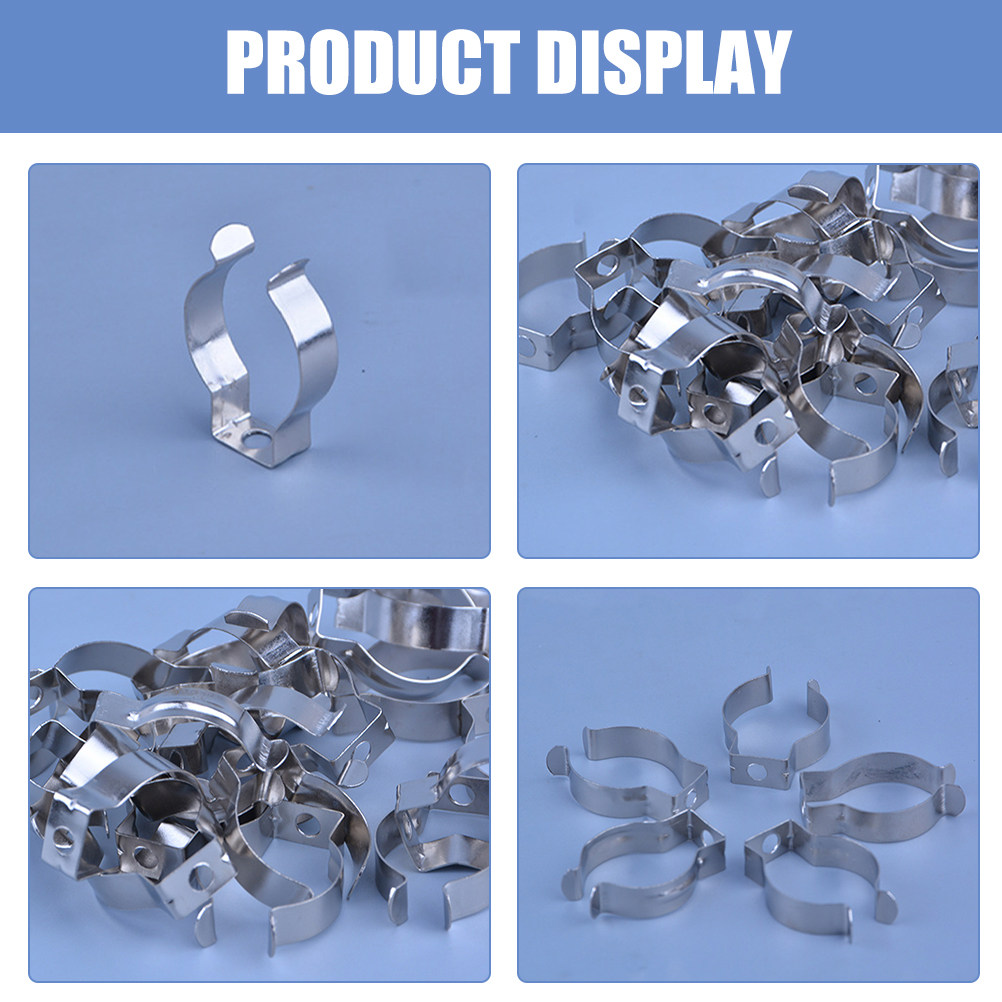 50 piezas de clips para tubos  - Home Security Youtube reseña y precio