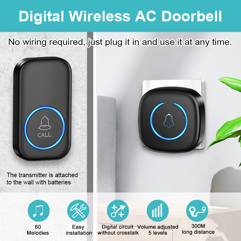 EZHEN-timbre inalámbrico intel - Home Security Bell reseña y precio