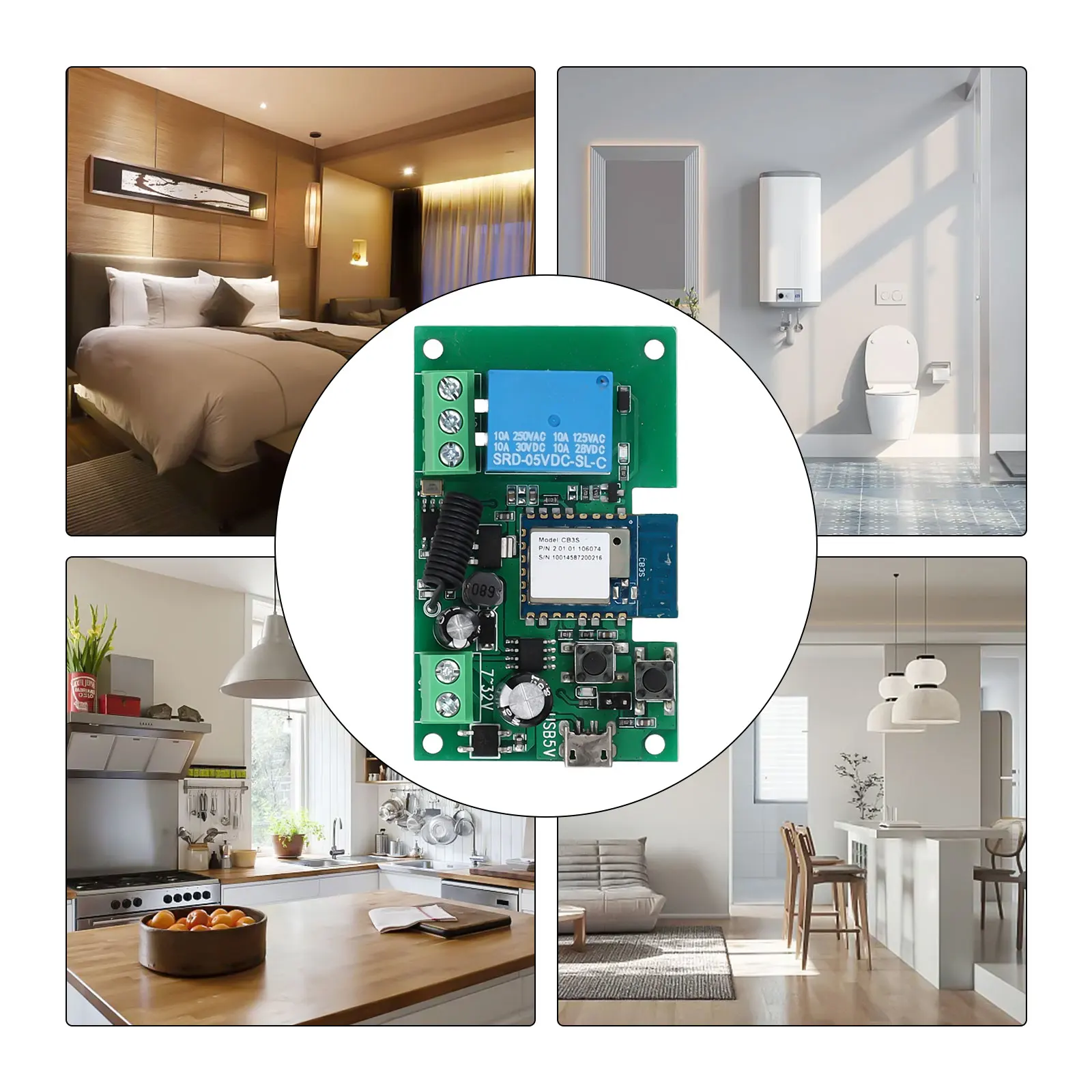 Interruptor inalámbrico inteli - Home Security Lock System reseña y precio