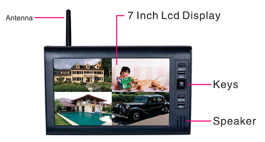 Sistema de seguridad cctv lcd  - Home Security Camera System reseña y precio