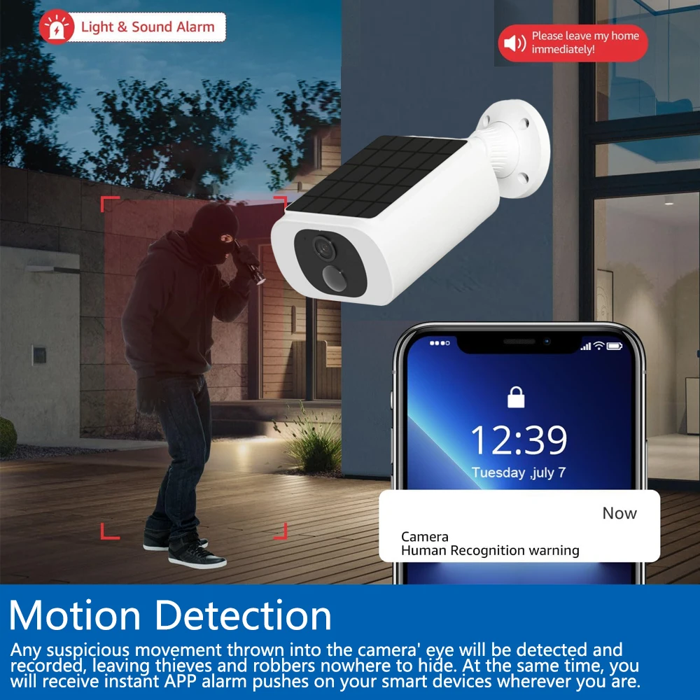 Cámara de seguridad Solar Tuya - Home Security Bell reseña y precio