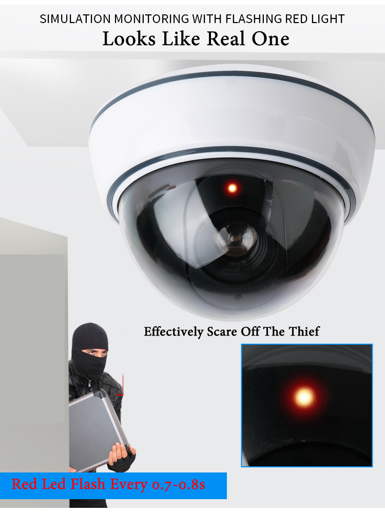 Cámara domo falsa creativa en  - Home Security Camera System reseña y precio